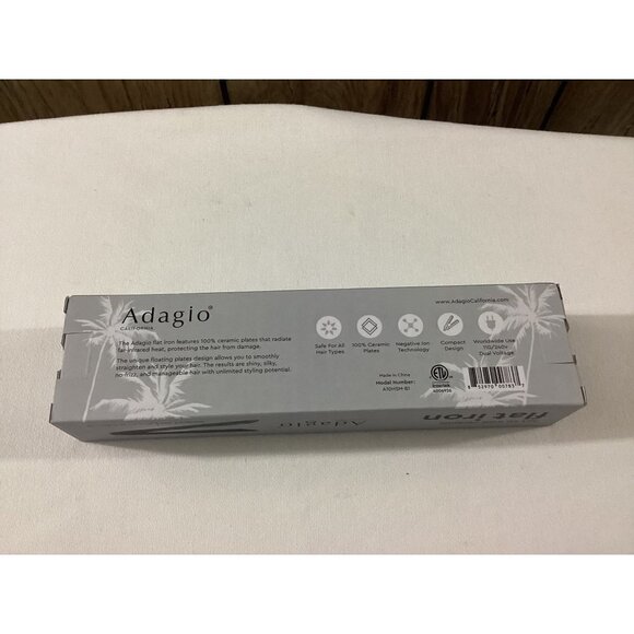 Adagio Ceramic Flat Iron Not so Mini new boxed - Picture 3 of 4